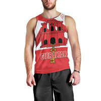 Custom Gibraltar Football Men Tank Top Castle And Key Sporty Style