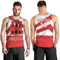 Custom Gibraltar Football Men Tank Top Castle And Key Sporty Style