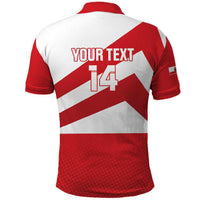 Custom Gibraltar Football Polo Shirt Castle And Key Sporty Style