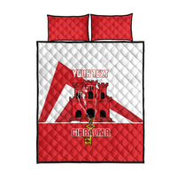Custom Gibraltar Football Quilt Bed Set Castle And Key Sporty Style
