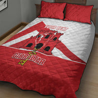 Custom Gibraltar Football Quilt Bed Set Castle And Key Sporty Style