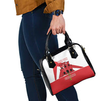 Custom Gibraltar Football Shoulder Handbag Castle And Key Sporty Style