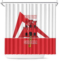 Custom Gibraltar Football Shower Curtain Castle And Key Sporty Style