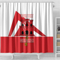 Custom Gibraltar Football Shower Curtain Castle And Key Sporty Style