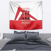 Custom Gibraltar Football Tapestry Castle And Key Sporty Style