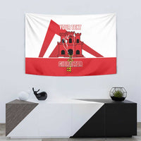 Custom Gibraltar Football Tapestry Castle And Key Sporty Style