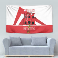 Custom Gibraltar Football Tapestry Castle And Key Sporty Style