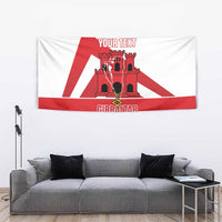 Custom Gibraltar Football Tapestry Castle And Key Sporty Style