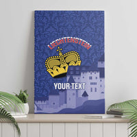 Custom Liechtenstein Football Canvas Wall Art Go Blue-Reds Gutenberg Castle