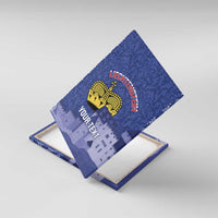 Custom Liechtenstein Football Canvas Wall Art Go Blue-Reds Gutenberg Castle