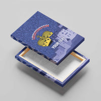 Custom Liechtenstein Football Canvas Wall Art Go Blue-Reds Gutenberg Castle