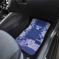 Custom Liechtenstein Football Car Mats Go Blue-Reds Gutenberg Castle