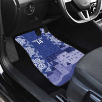 Custom Liechtenstein Football Car Mats Go Blue-Reds Gutenberg Castle