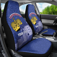 Custom Liechtenstein Football Car Seat Cover Go Blue-Reds Gutenberg Castle