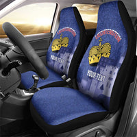 Custom Liechtenstein Football Car Seat Cover Go Blue-Reds Gutenberg Castle