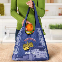 Custom Liechtenstein Football Grocery Bag Go Blue-Reds Gutenberg Castle