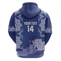 Custom Liechtenstein Football Hoodie Go Blue-Reds Gutenberg Castle