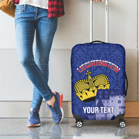 Custom Liechtenstein Football Luggage Cover Go Blue-Reds Gutenberg Castle