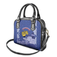 Custom Liechtenstein Football Shoulder Handbag Go Blue-Reds Gutenberg Castle