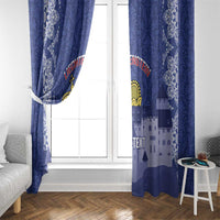 Custom Liechtenstein Football Window Curtain Go Blue-Reds Gutenberg Castle