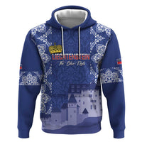 Custom Liechtenstein Football Zip Hoodie Go Blue-Reds Gutenberg Castle