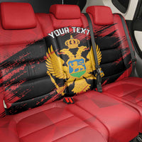 Custom Montenegro Football Back Car Seat Cover Hrabri Sokoli Grunge Style