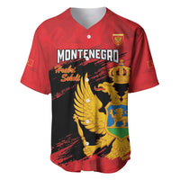 Custom Montenegro Football Baseball Jersey Hrabri Sokoli Grunge Style