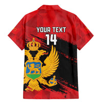 Custom Montenegro Football Family Matching Mermaid Dress and Hawaiian Shirt Hrabri Sokoli Grunge Style