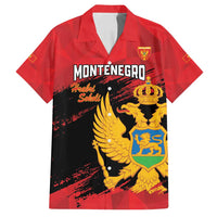 Custom Montenegro Football Family Matching Off Shoulder Maxi Dress and Hawaiian Shirt Hrabri Sokoli Grunge Style