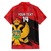 Custom Montenegro Football Family Matching Short Sleeve Bodycon Dress and Hawaiian Shirt Hrabri Sokoli Grunge Style