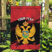 Custom Montenegro Football Garden Flag Hrabri Sokoli Grunge Style