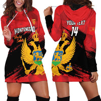 Custom Montenegro Football Hoodie Dress Hrabri Sokoli Grunge Style