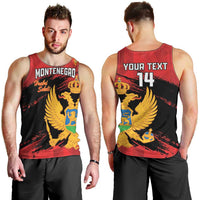 Custom Montenegro Football Men Tank Top Hrabri Sokoli Grunge Style