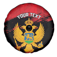 Custom Montenegro Football Spare Tire Cover Hrabri Sokoli Grunge Style