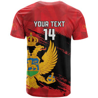 Custom Montenegro Football T Shirt Hrabri Sokoli Grunge Style