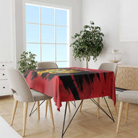Custom Montenegro Football Tablecloth Hrabri Sokoli Grunge Style