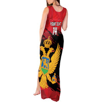 Custom Montenegro Football Tank Maxi Dress Hrabri Sokoli Grunge Style