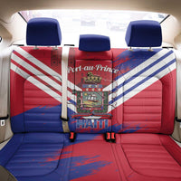 Port-au-Prince Haiti Back Car Seat Cover Potoprens Coat of arms Grunge Vibes