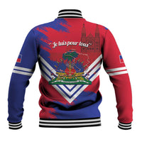 Port-au-Prince Haiti Baseball Jacket Potoprens Coat of arms Grunge Vibes