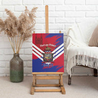Port-au-Prince Haiti Canvas Wall Art Potoprens Coat of arms Grunge Vibes