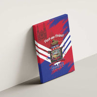 Port-au-Prince Haiti Canvas Wall Art Potoprens Coat of arms Grunge Vibes