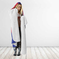 Port-au-Prince Haiti Hooded Blanket Potoprens Coat of arms Grunge Vibes