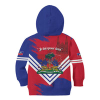 Port-au-Prince Haiti Kid Hoodie Potoprens Coat of arms Grunge Vibes