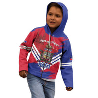 Port-au-Prince Haiti Kid Hoodie Potoprens Coat of arms Grunge Vibes