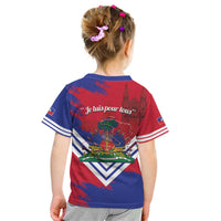 Port-au-Prince Haiti Kid T Shirt Potoprens Coat of arms Grunge Vibes