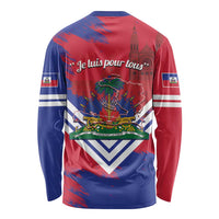 Port-au-Prince Haiti Long Sleeve Shirt Potoprens Coat of arms Grunge Vibes