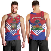 Port-au-Prince Haiti Men Tank Top Potoprens Coat of arms Grunge Vibes