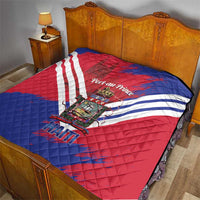Port-au-Prince Haiti Quilt Potoprens Coat of arms Grunge Vibes