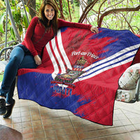 Port-au-Prince Haiti Quilt Potoprens Coat of arms Grunge Vibes