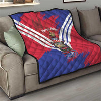 Port-au-Prince Haiti Quilt Potoprens Coat of arms Grunge Vibes